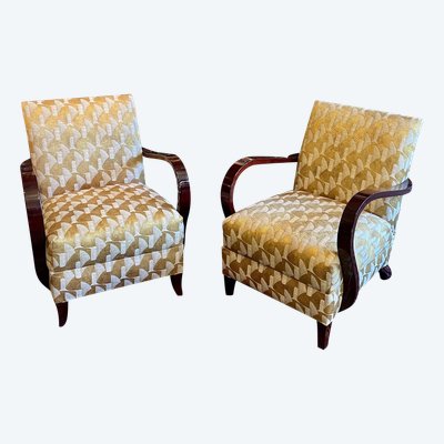 Pair of Mid-Century Armchairs, 20th Century