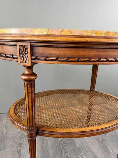 Louis XVI Side Table, Pedestal Table, Late 19th Century