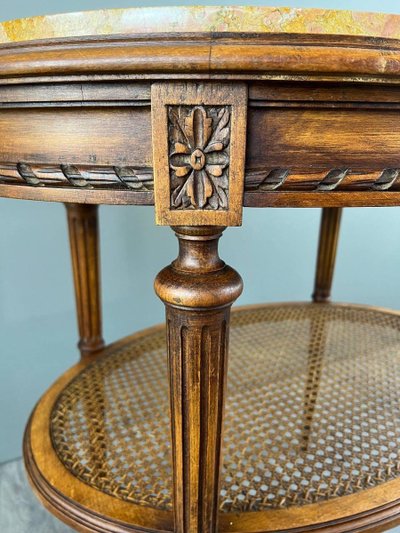 Louis XVI Side Table, Pedestal Table, Late 19th Century