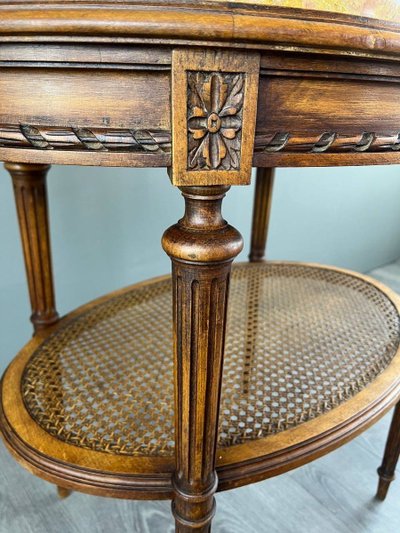Louis XVI Side Table, Pedestal Table, Late 19th Century