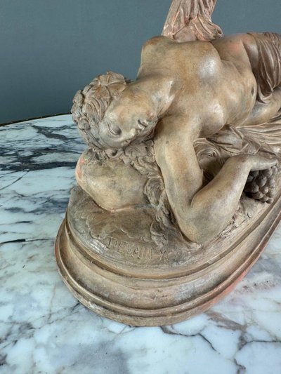 Sculpture En Terre Cuite Par François Théodore Devaulx (1808-1871), XIXe Siècle