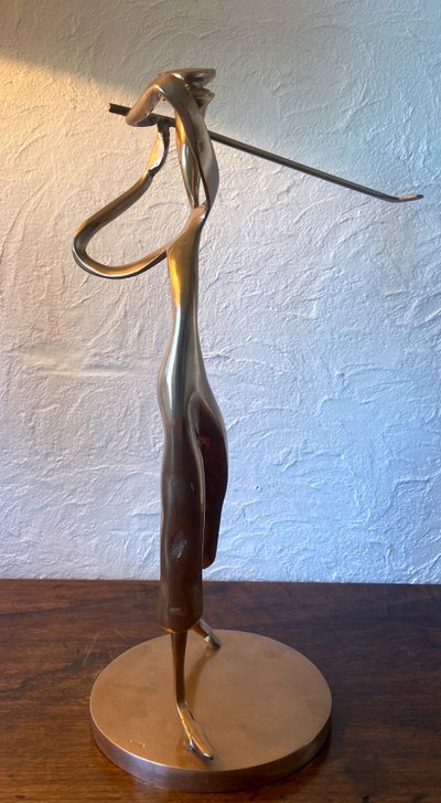 Scultura in bronzo "Il golfista"