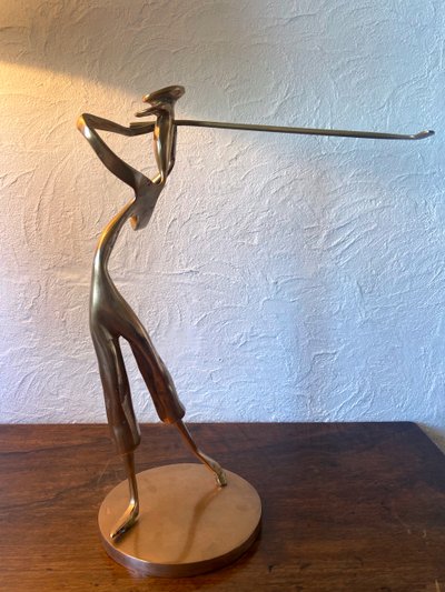 Scultura in bronzo "Il golfista"