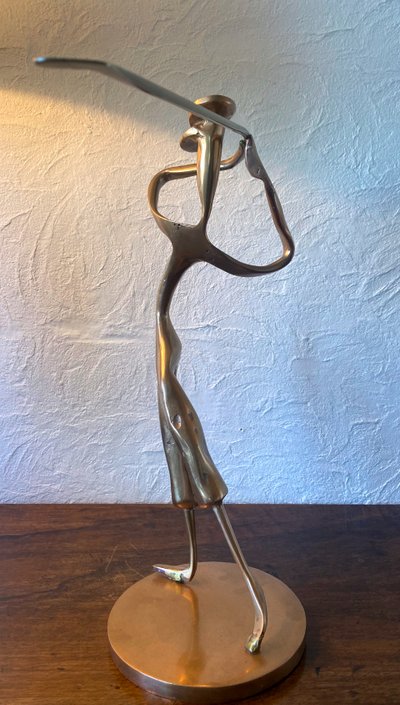Scultura in bronzo "Il golfista"