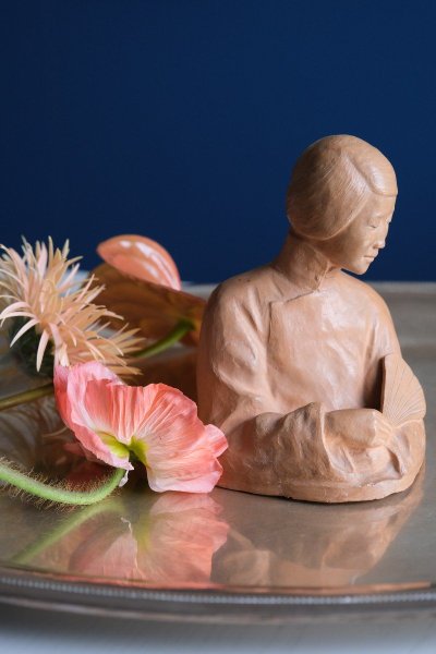 Terracotta Bust by Gaston Hauchécorne (1880-1945), Early 20th Century