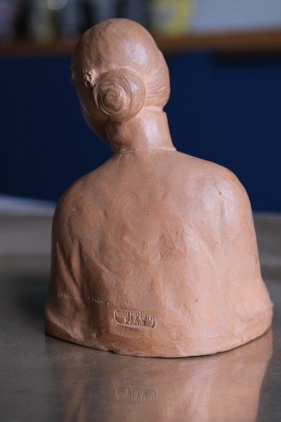 Terracotta Bust by Gaston Hauchécorne (1880-1945), Early 20th Century