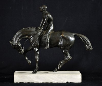 Bronze Jockey à cheval attribué à Isidore Jules Bonheur circa 1880