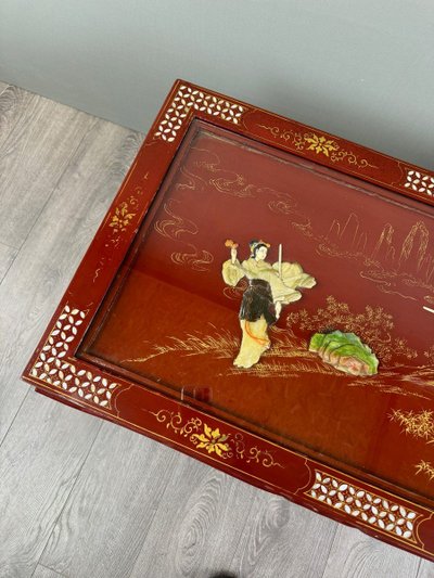 Table Basse Laquée , Style Chinois, XXe Siècle