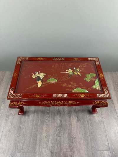 Table Basse Laquée , Style Chinois, XXe Siècle