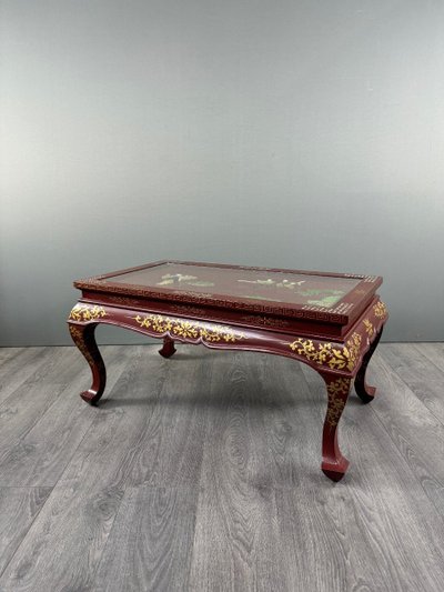 Table Basse Laquée , Style Chinois, XXe Siècle