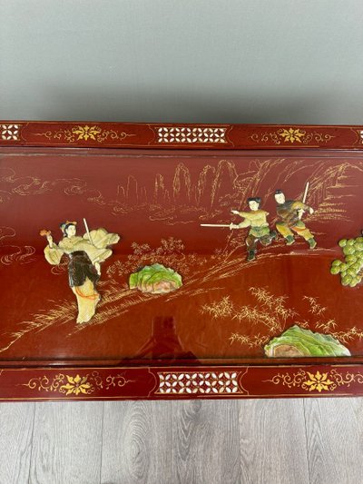 Table Basse Laquée , Style Chinois, XXe Siècle