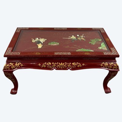 Table Basse Laquée , Style Chinois, XXe Siècle