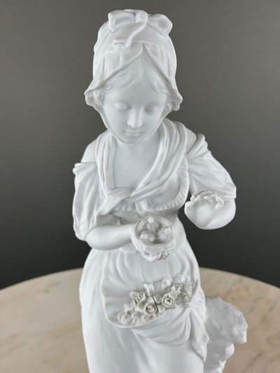 Paire De Sculptures En Biscuit, Signées G. Lévy (1820-1899), XIXe Siècle