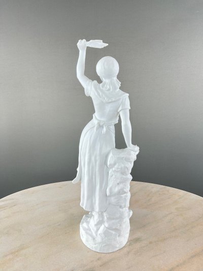 Paire De Sculptures En Biscuit, Signées G. Lévy (1820-1899), XIXe Siècle