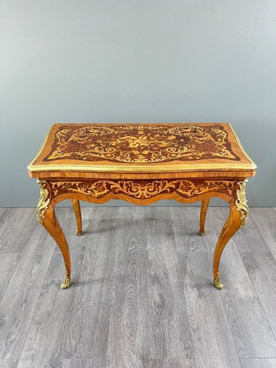 Table à Jeu , Style Louis XV, XIXe Siècle