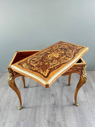 Table à Jeu , Style Louis XV, XIXe Siècle