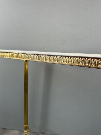 20th Century Gilt Brass and Marble Console Table