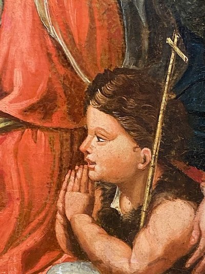 Italienische Schule 17. Jahrhundert - Geburt Christi - Öl auf Leinwand