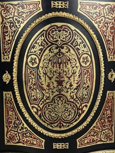 Paar Boulle-Möbelschränke mit Intarsienarbeit, Epoche Napoleon III
