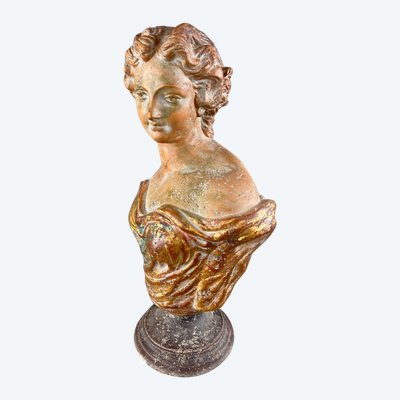 Busto femminile in terracotta, Italia, XX secolo