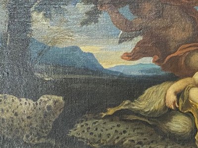 Pair of mythological scenes "The Procession of BACCHUS" - Circle of Domenico PIOLA (1627-1703)