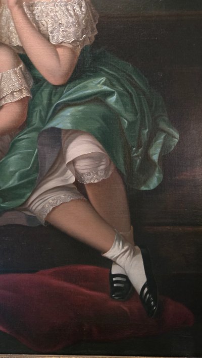 Large Portrait of Children, Oil on Canvas, Napoleon III period.