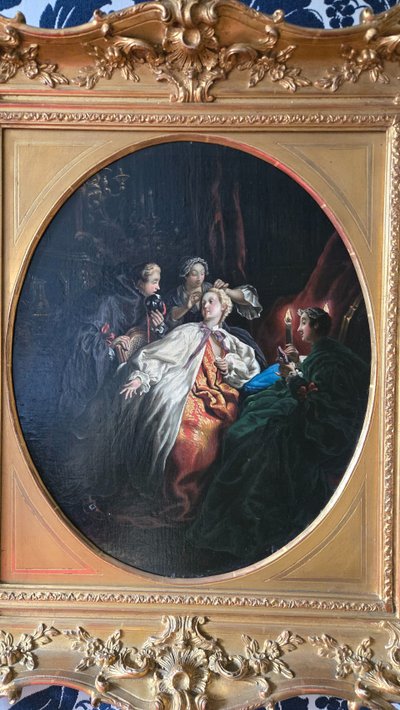 “Before the Ball”, Oil on canvas by a follower of J.f. De Troy.