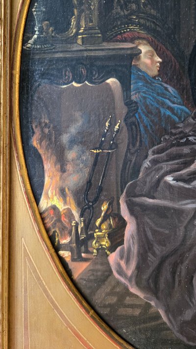 “After the Ball”, Oil on canvas by a follower of J.f. De Troy.