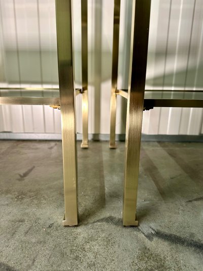 Pair of Guy LEFÈVRE side tables, 1970s