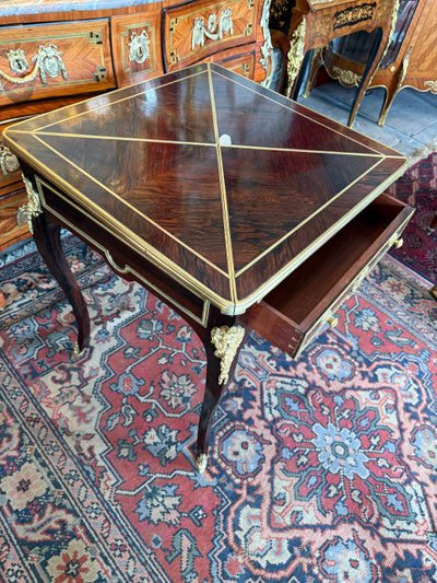 19TH CENTURY GAMBLING TABLE FROM THE HOUSE OF LAMPRE IN PARIS
