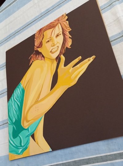 Ritratto di donna in stile pop art