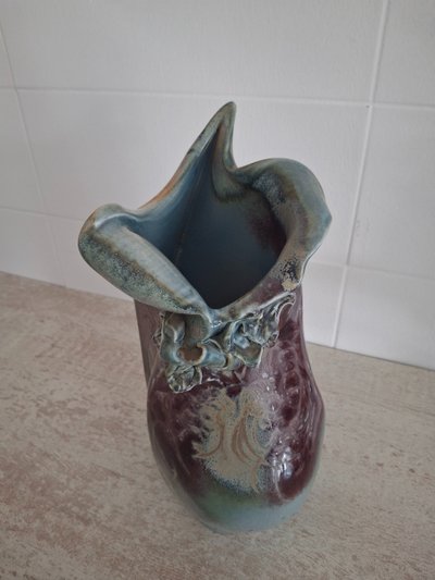 VALLAURIS ceramic vase signed D.PRIOTON