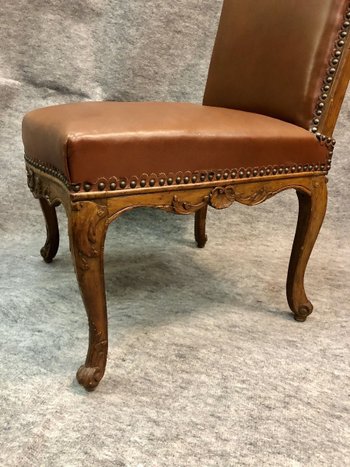 Suite di quattro (4) sedie Regency con il timbro di Nicolas Longe, XVIII secolo