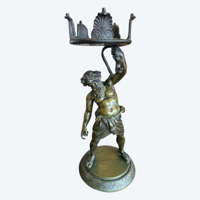 BRONZO IL SATIRO SILENE SEGNO DUCHEMIN