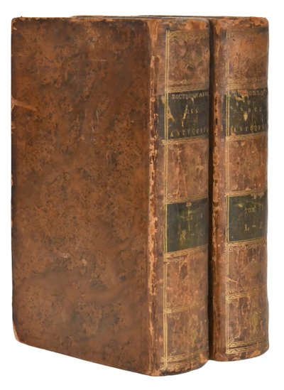 Livres "Dictionnaire des Antiquités Romaines" 2 Tomes, daté 1765