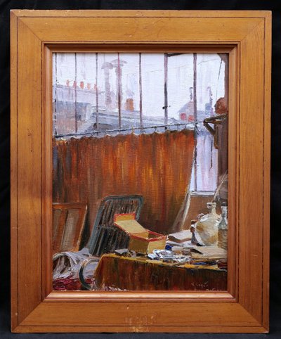 Ulisse CAPUTO, Lo studio dell'artista a Parigi nel 1909