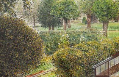 Jean-claude Courtat, Portrait Of The Garden And Greenhouse Of Didier Barbelivien