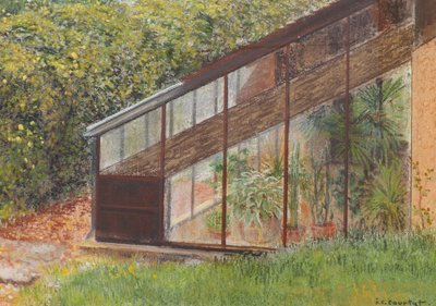 Jean-claude Courtat, Portrait Of The Garden And Greenhouse Of Didier Barbelivien