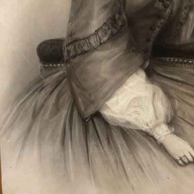 L. Buchheister, portrait de jeune femme, 1857