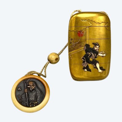 INRŌ signiert Shokasai und Shibayama - Japan - Edo-Zeit (1603-1868) oder sogar frühe Meiji-Periode (1868-1912).