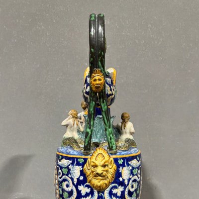 Ancien et grand Verseur Peint, le triomphe d'Amphitrite G.Mollica
