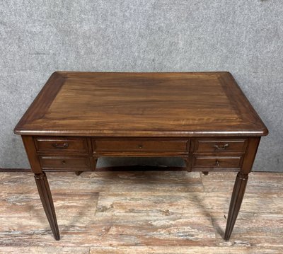 Magnifica scrivania in mogano Art Déco del 1930 circa