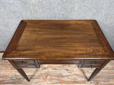 Magnifica scrivania in mogano Art Déco del 1930 circa