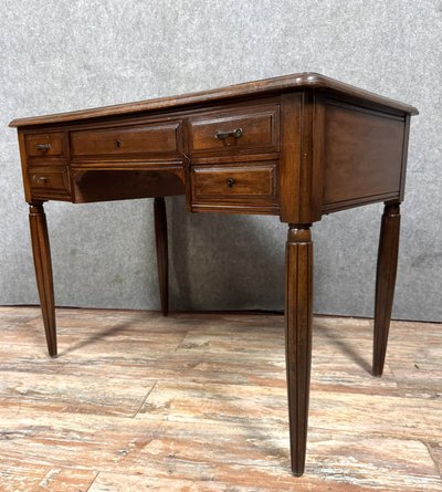Magnifica scrivania in mogano Art Déco del 1930 circa