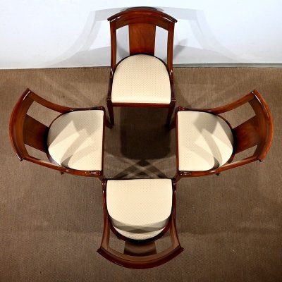 Suite of 4 Mahogany Gondola Chairs - Early 20th century