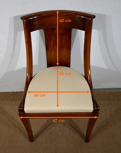 Suite of 4 Mahogany Gondola Chairs - Early 20th century