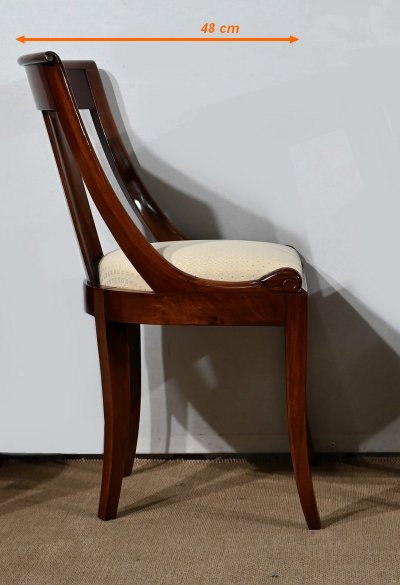 Suite of 4 Mahogany Gondola Chairs - Early 20th century