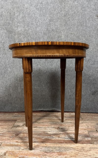 Superbe table d'apparat époque Art Déco en marquéterie vers 1930