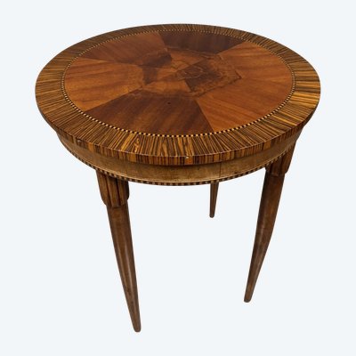 Superbe table d'apparat époque Art Déco en marquéterie vers 1930