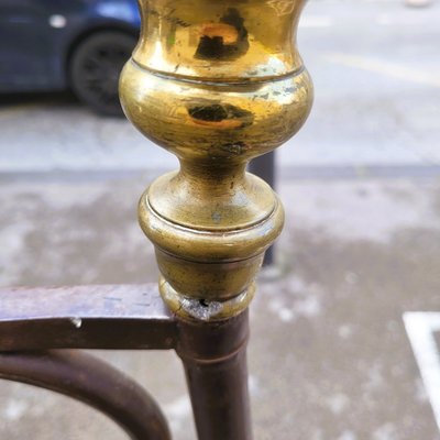 Grande letto in acciaio con serpenti, inizio XIX secolo